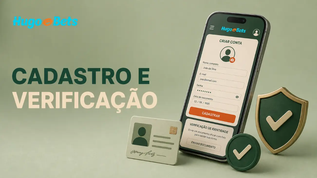Cadastro e Verificação da Conta na HugoBets